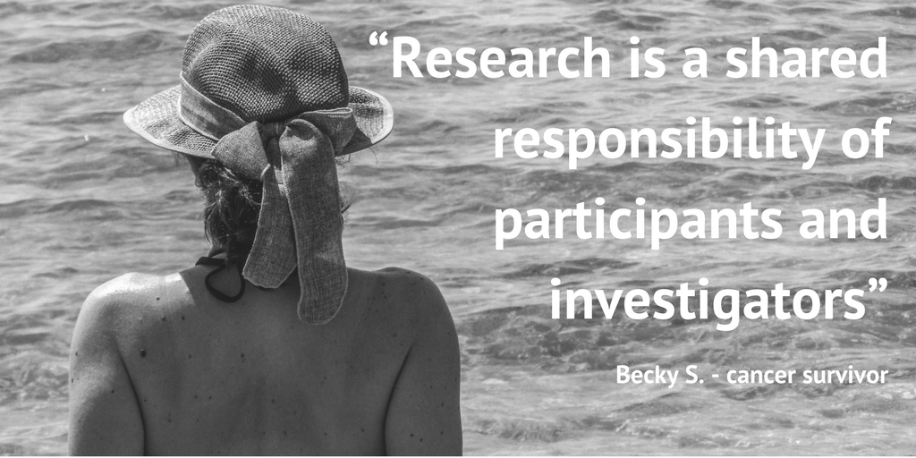 Becky S, Cancer Survivor speaks on research